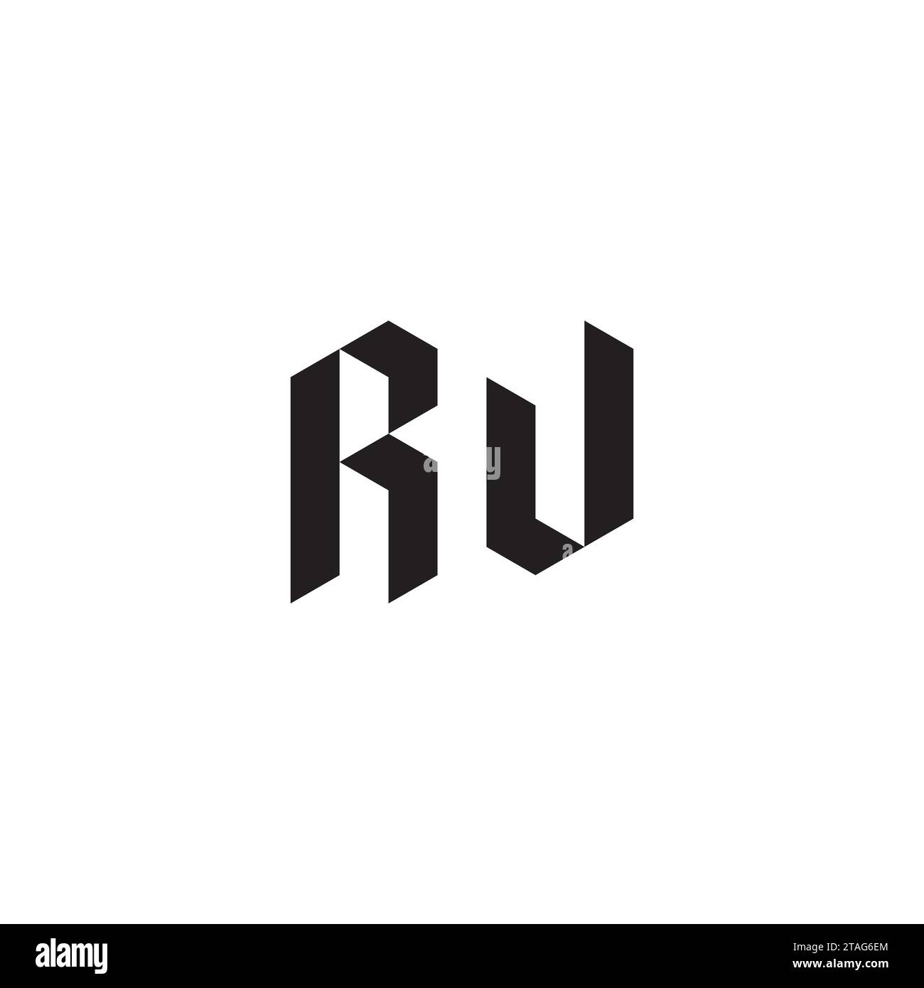 RW Initial-Logobuchstaben in hochwertigem, professionellem Design, das auf allen Druckmedien gut gedruckt werden kann Stock Vektor