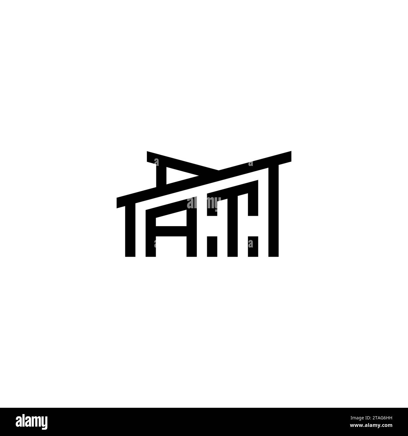 BEI Initial Letter in Real Estate Logo Concept.eps AT Initial Letter in Real Estate Logo Concept Stock Vektor