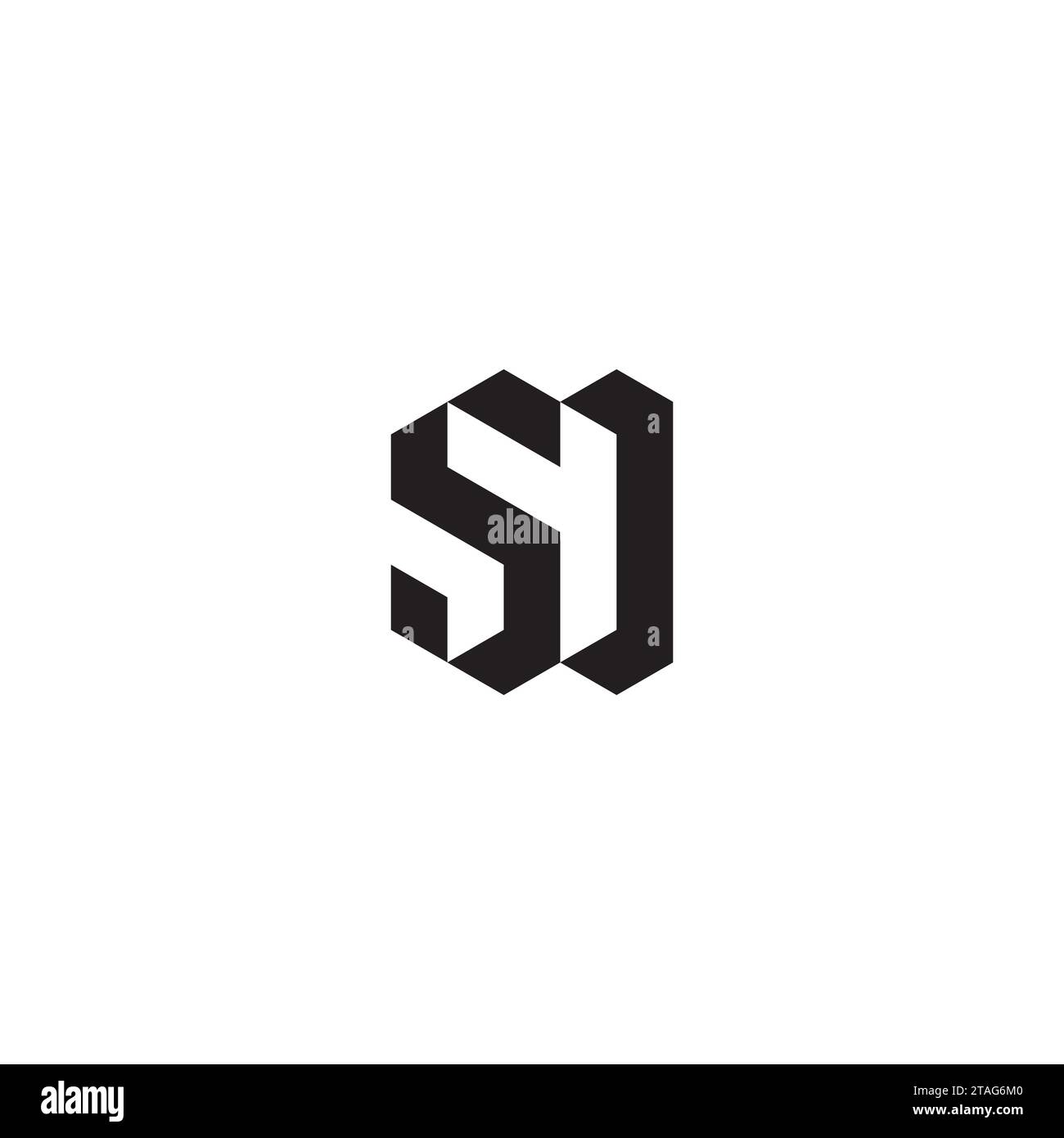 SD-Initialen-Logobuchstaben in hochwertigem, professionellem Design, das auf allen Druckmedien gut gedruckt werden kann Stock Vektor