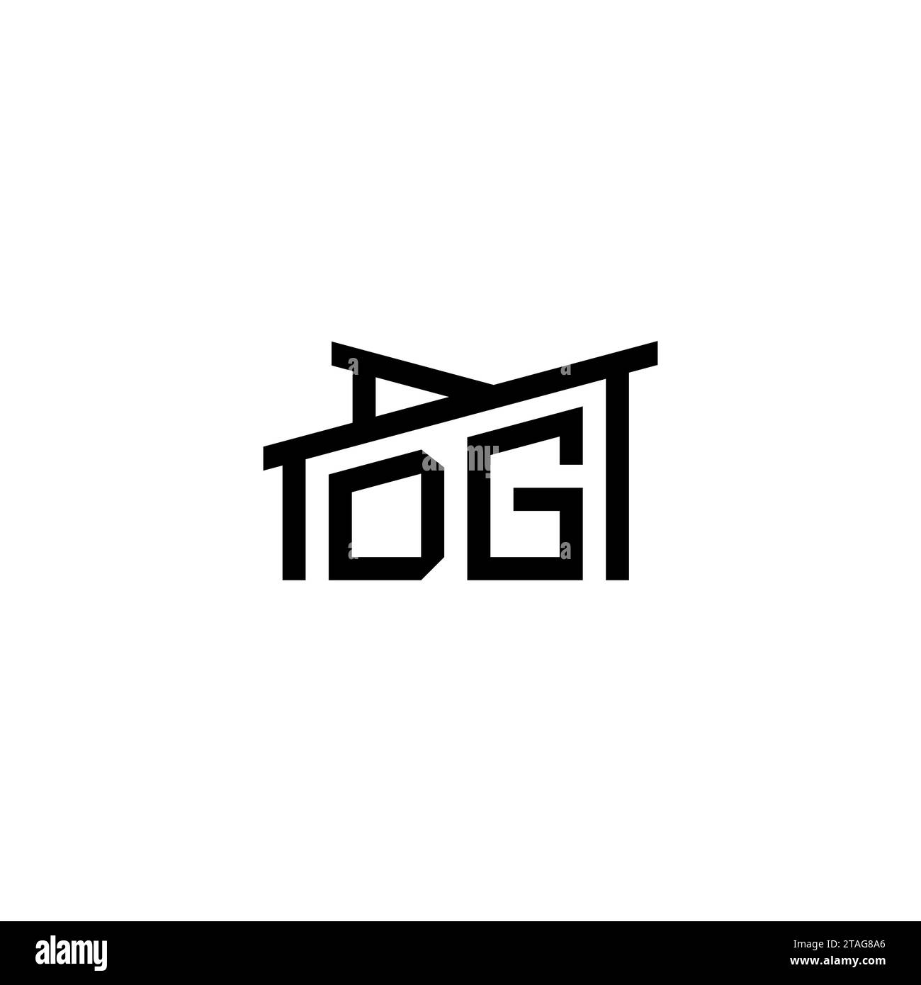 Initialschreiben der GD im Real Estate Logo-Konzept. Eps DG Initialschreiben im Real Estate Logo-Konzept Stock Vektor