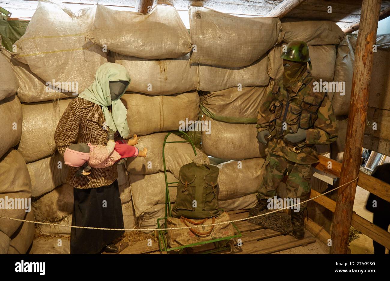 Der Tunnel der Hoffnung in Sarajevo Stockfoto
