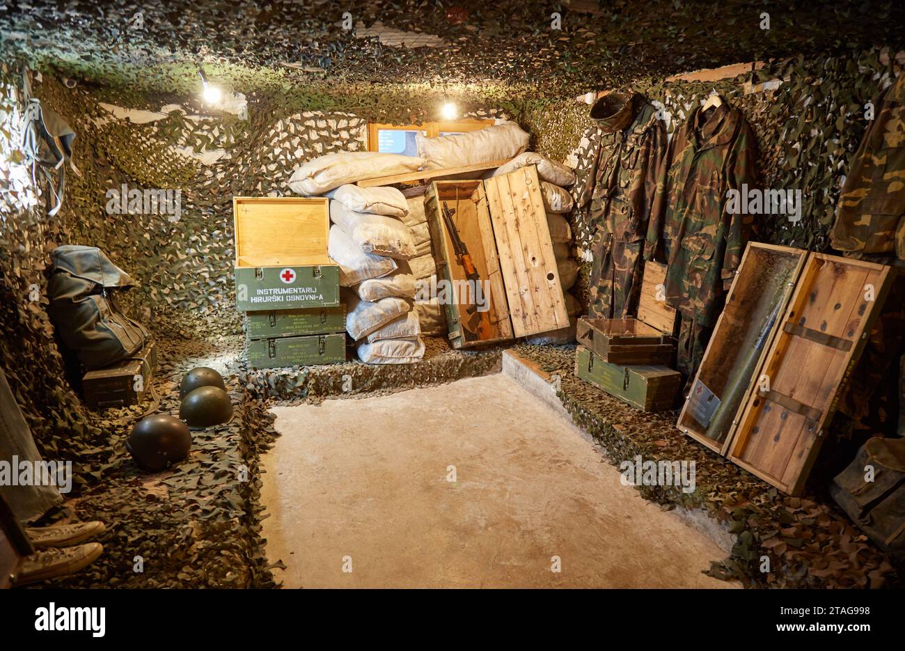 Der Tunnel der Hoffnung in Sarajevo Stockfoto