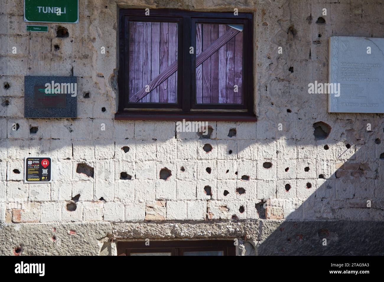 Der Tunnel der Hoffnung in Sarajevo Stockfoto