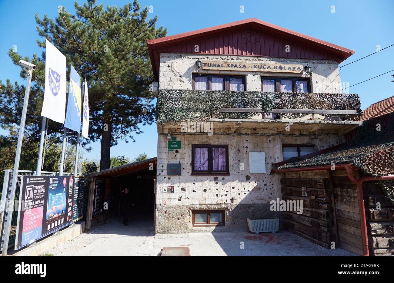 Der Tunnel der Hoffnung in Sarajevo Stockfoto