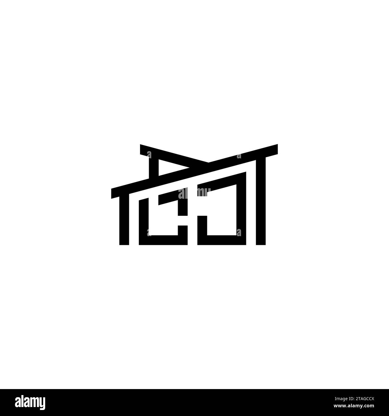 LJ Initial Letter im Real Estate Logo Concept.eps LJ Initial Letter im Real Estate Logo Concept Stock Vektor
