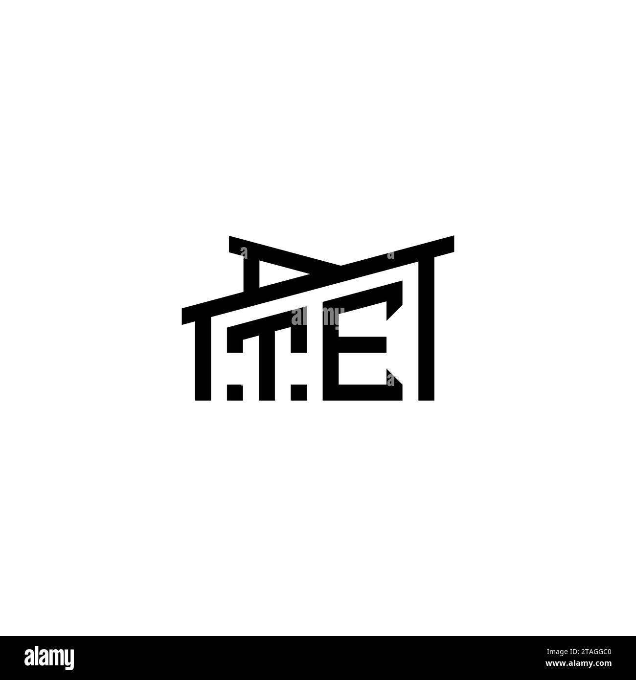 TE Initial Letter in Real Estate Logo Concept.eps TE Initial Letter in Real Estate Logo Concept Stock Vektor
