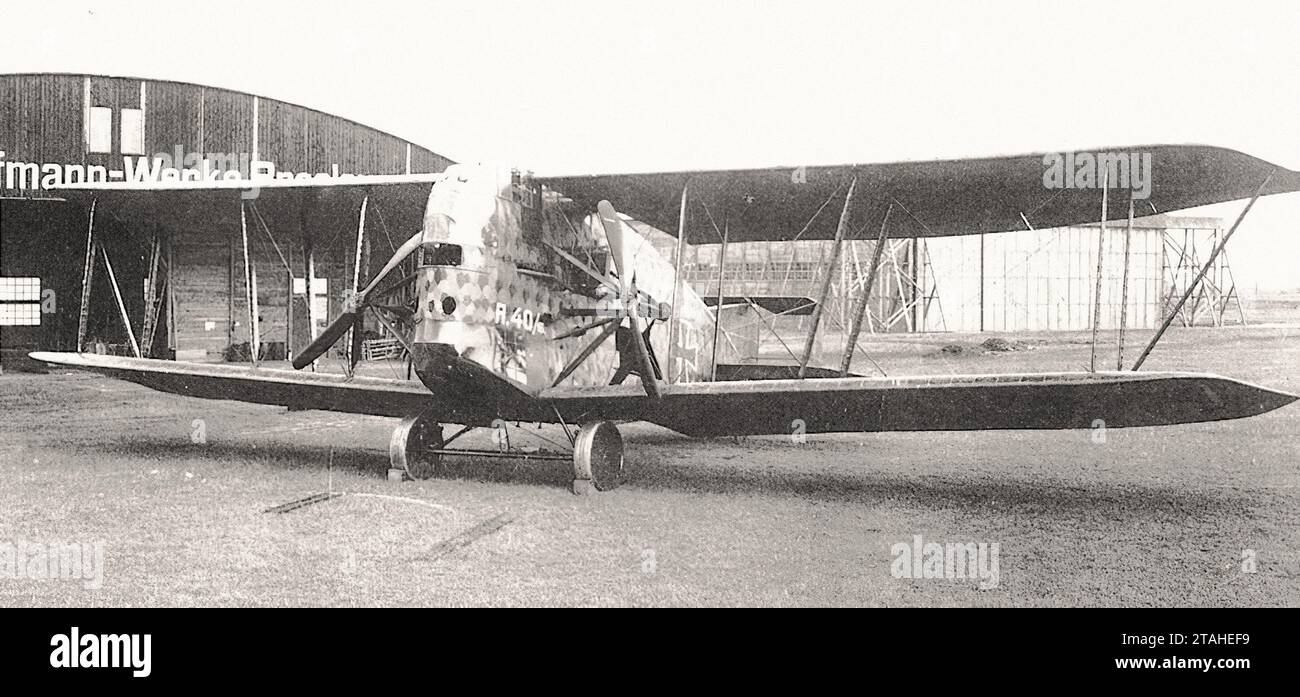 Flugzeug - Linke Hoffmann R.Ib Stockfoto