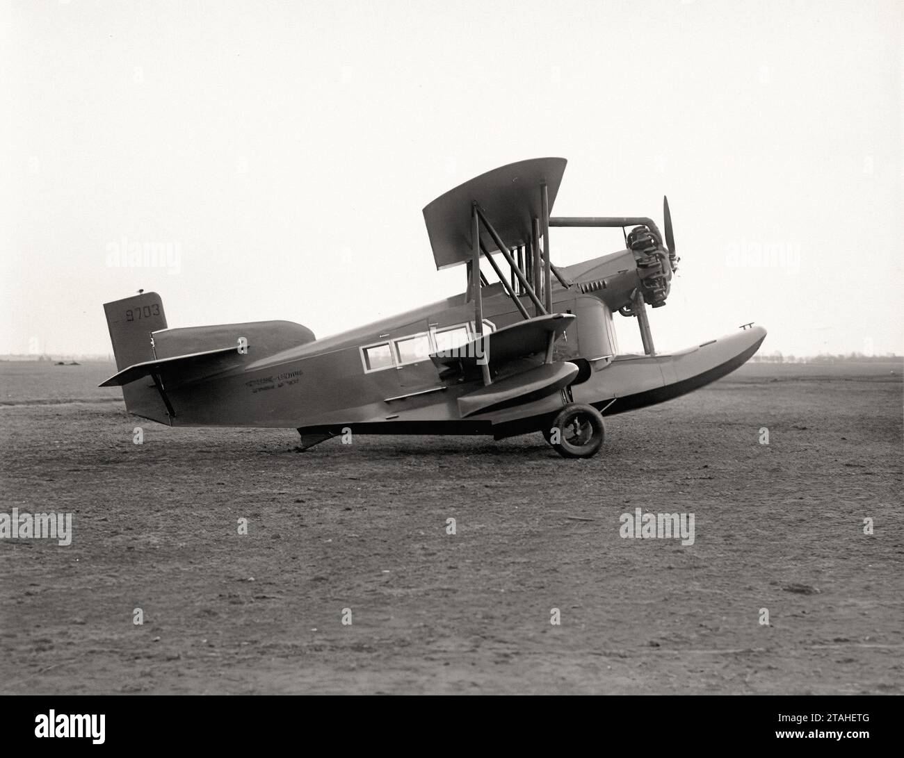 Flugzeug – Lösen C2-C auf dem Boden Stockfoto