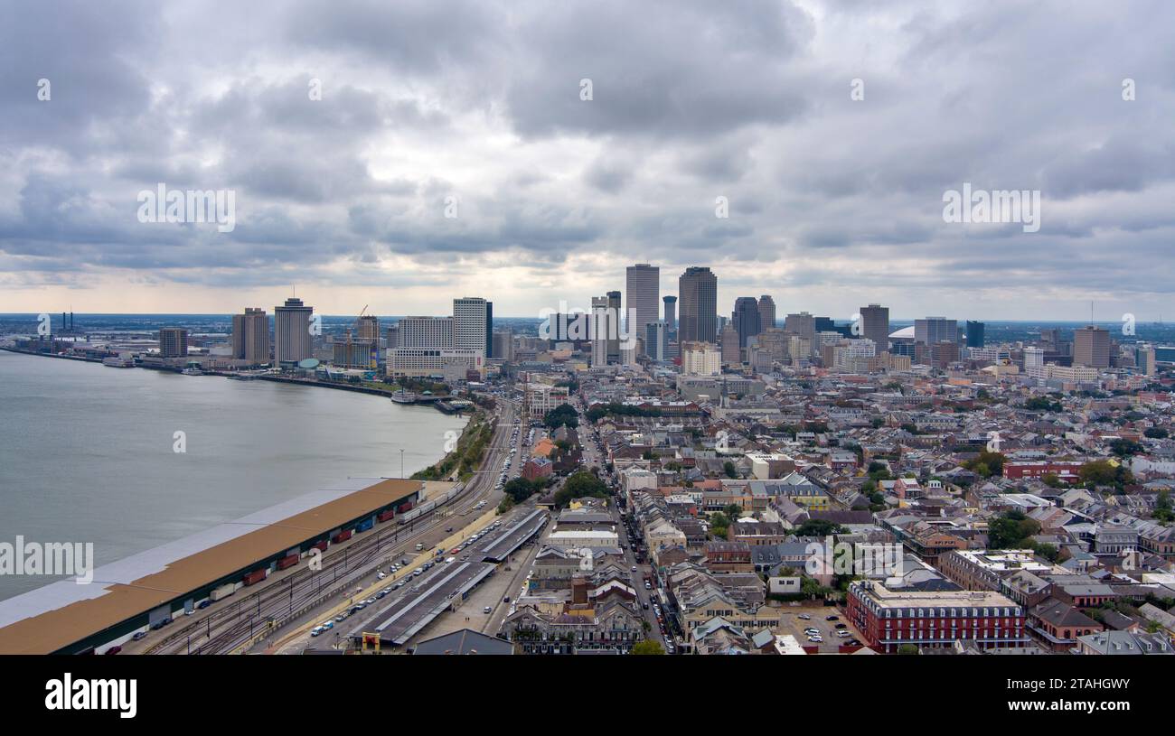 Downtown New Orleans, Louisiana im November Stockfoto