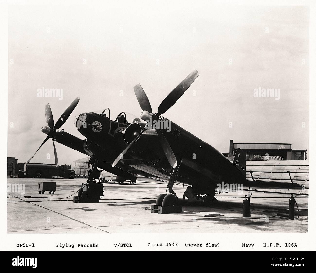 Flugzeug - Vought XF5U-1 Prototyp 1 Stockfoto