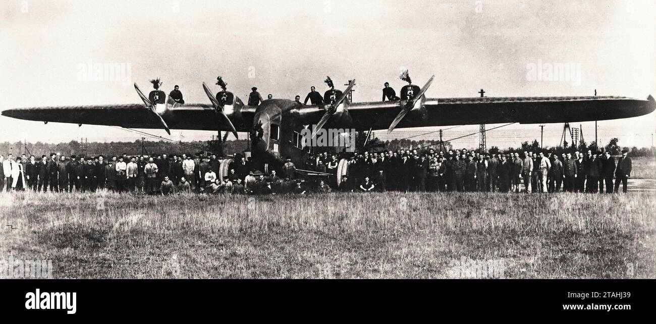 Flugzeug - Zeppelin Staaken E.4 20 breit Stockfoto