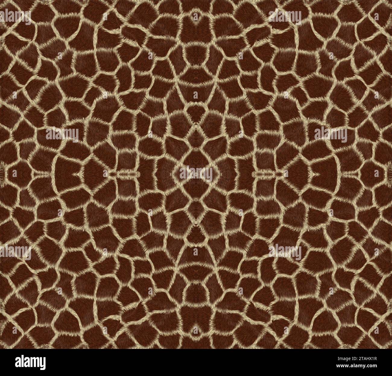Pelzvektortextur. Realisysches zotteliges Tierhaut-Imitat. Fellhintergrund. Nahtloses Tiermuster. Hintergrundbilder für Winterferien Stockfoto