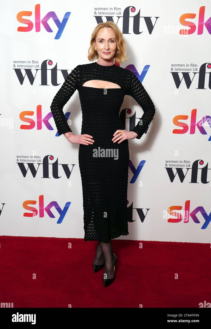 Genevieve O'Reilly nimmt an den Woman in Film and Television Awards im Hilton Hotel in London Teil. Bilddatum: Freitag, 1. Dezember 2023. Stockfoto