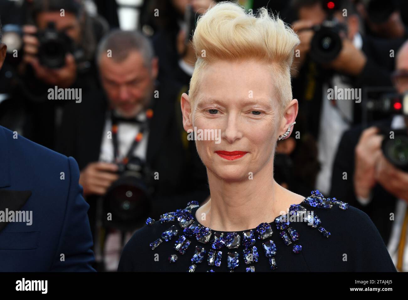 CANNES, FRANKREICH - 20. MAI: Die Schauspielerin Tilda Swinton nimmt an der Filmvorführung von „Three Thousand Years of longing (Trois Mille ans A T'Attendre)“ im Jahr 75 Teil Stockfoto