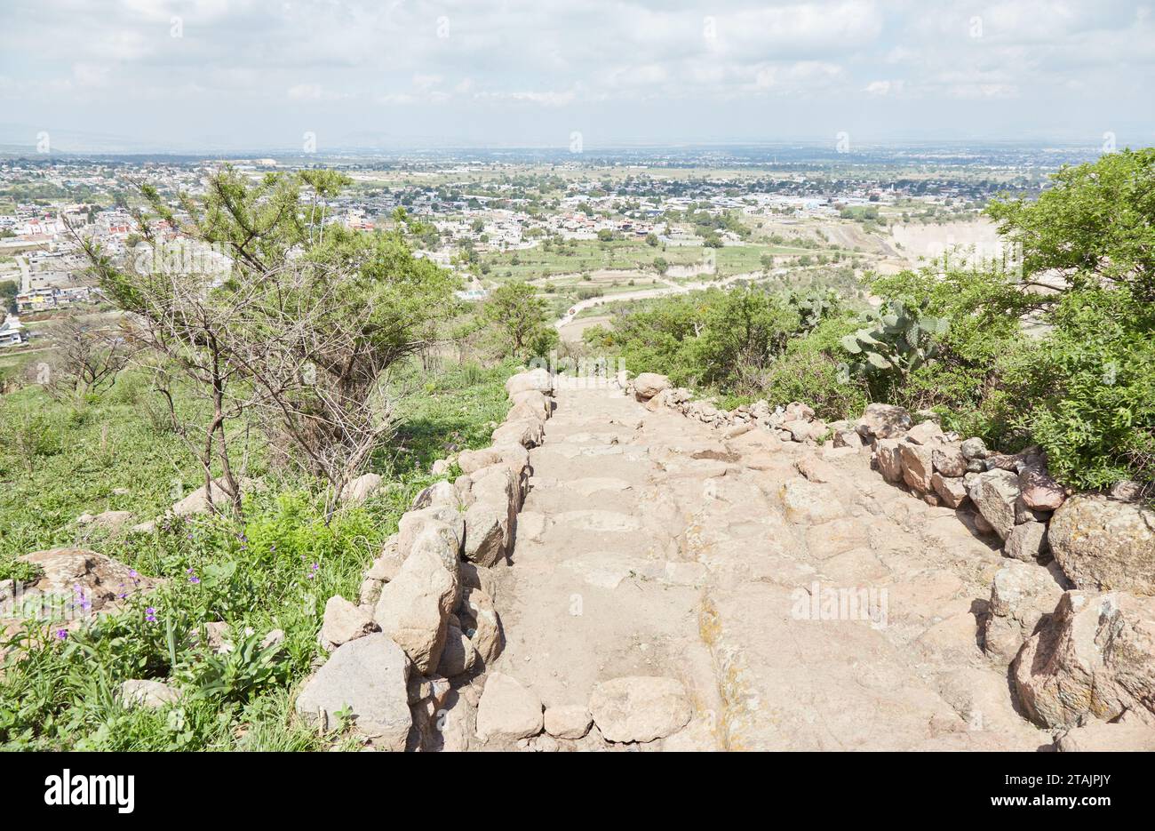 Das ehemalige aztekische Spa, Garten und Königspalast von Texcotzingo im Bundesstaat Mexiko Stockfoto