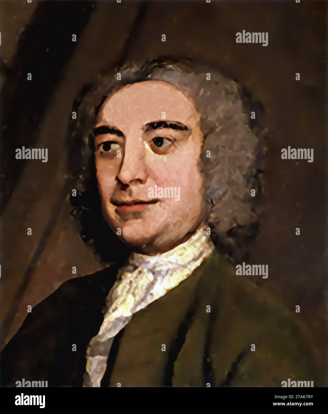 John Wood der ältere. Porträt des englischen Architekten John Wood, der ältere (1704–1754) Stockfoto