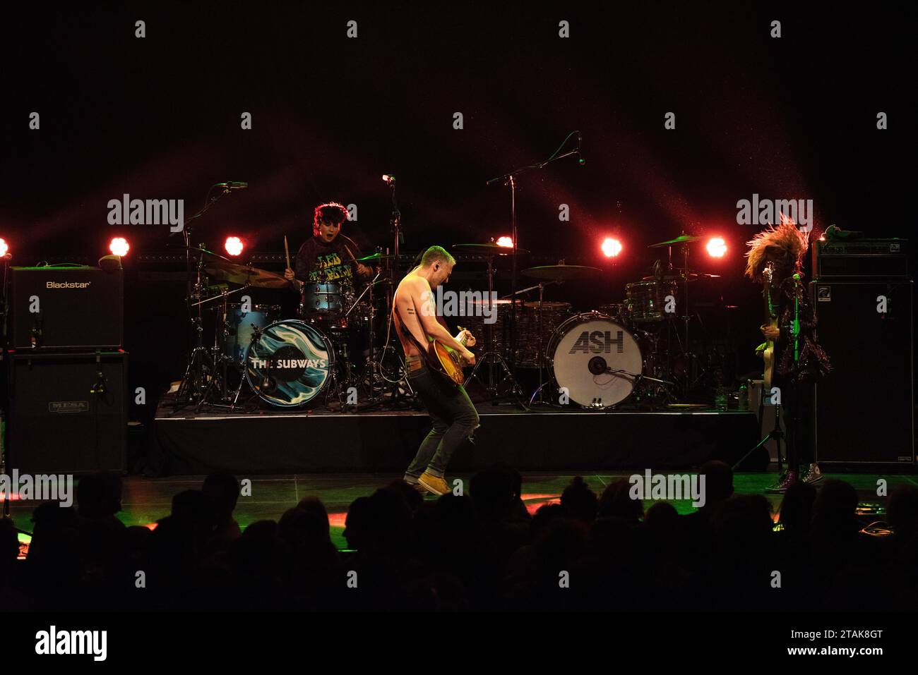 Die britische Alternative-Rock-Band The Subways trat live im Kesselhaus in der Kulturbrauerei auf, in einer Co-Headliner-Tour mit Ash. Stockfoto