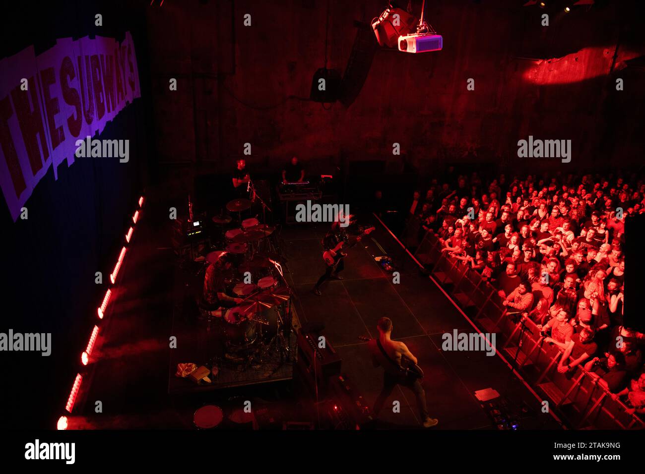 Die britische Alternative-Rock-Band The Subways trat live im Kesselhaus in der Kulturbrauerei auf, in einer Co-Headliner-Tour mit Ash. Stockfoto