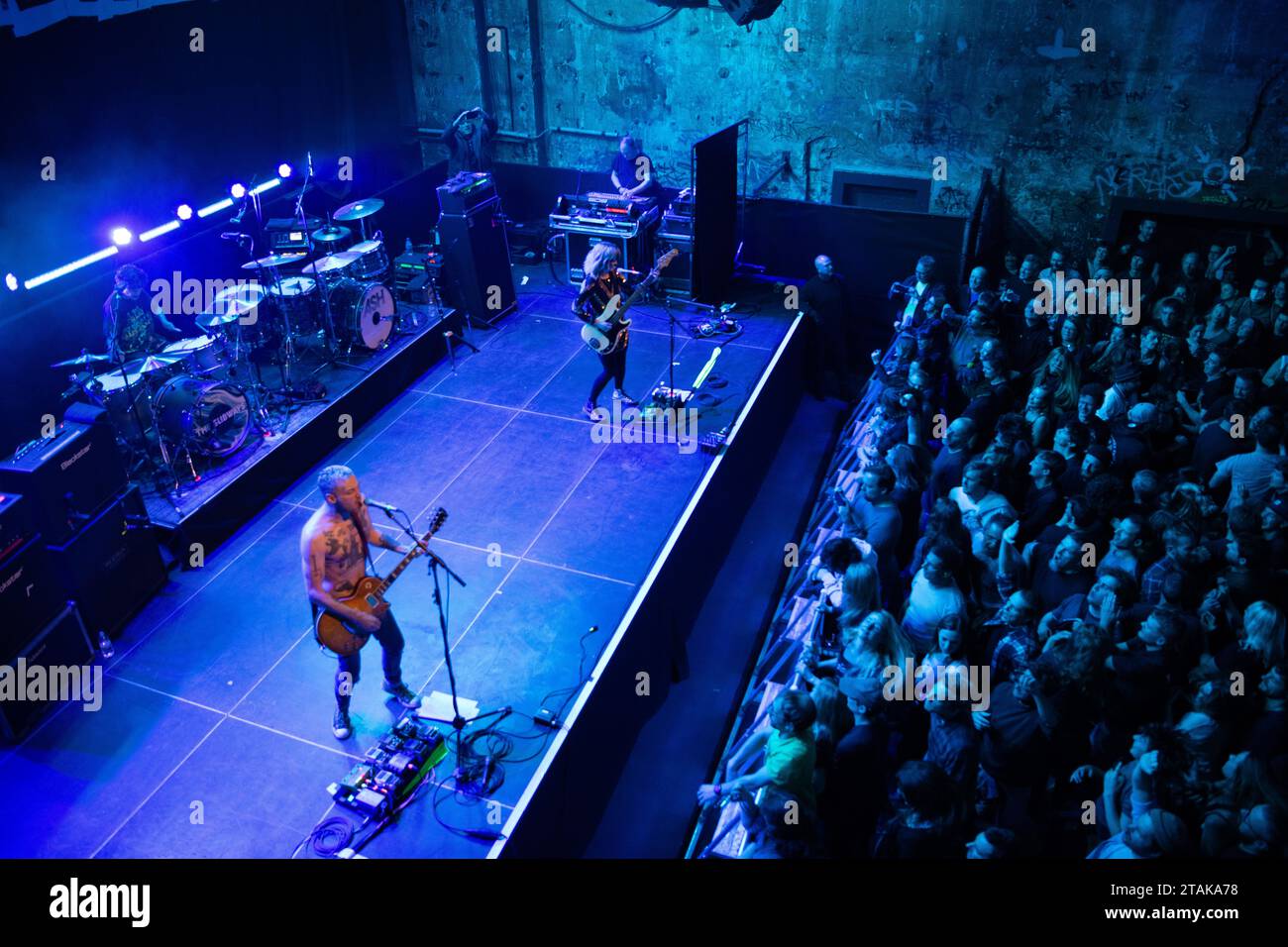 Die britische Alternative-Rock-Band The Subways trat live im Kesselhaus in der Kulturbrauerei auf, in einer Co-Headliner-Tour mit Ash. Stockfoto