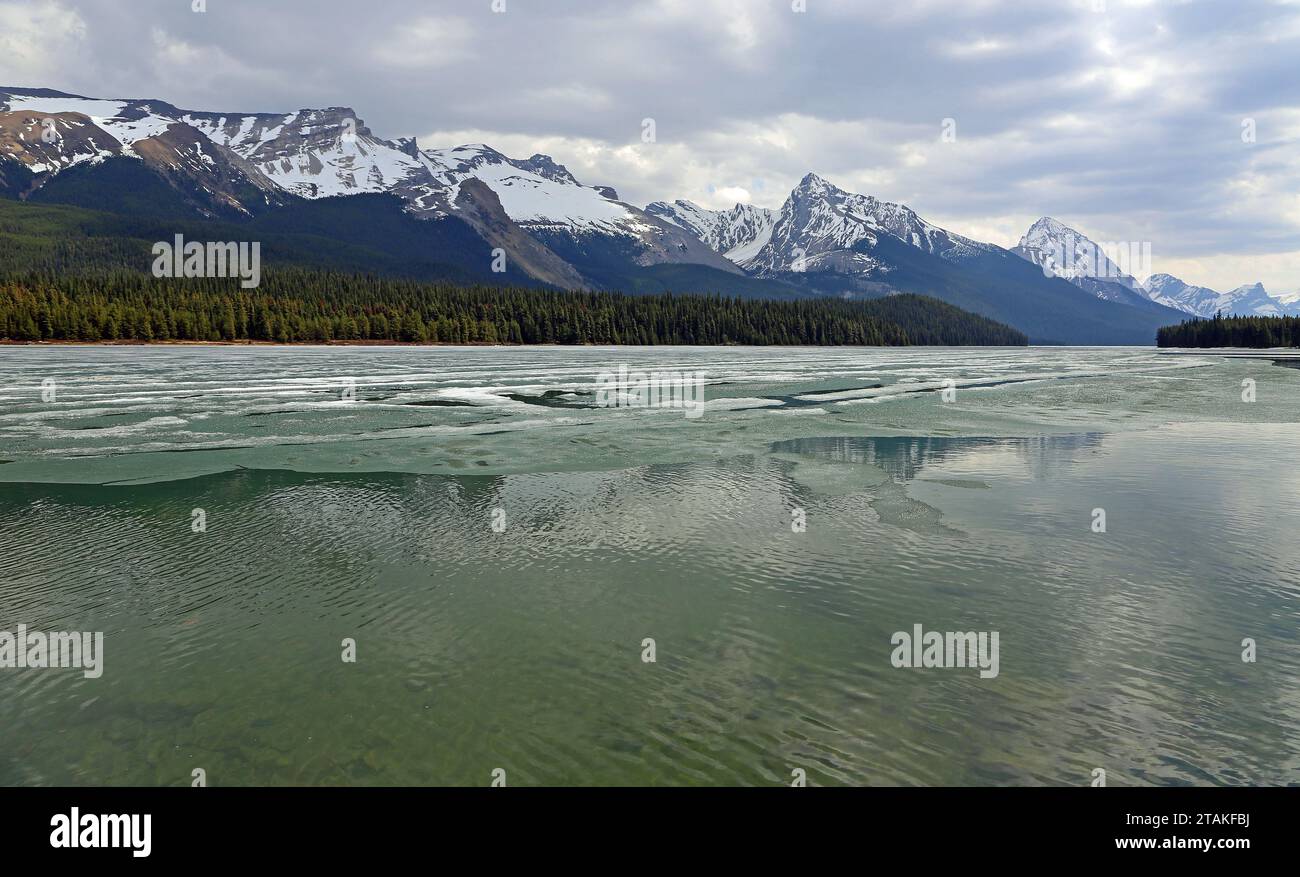 Maligne Lake, Kanada Stockfoto