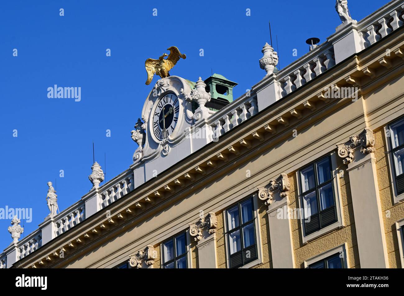 Schönbrunn ist das größte Schloss und eines der wichtigsten und meistbesuchten Kulturgüter Österreichs Stockfoto