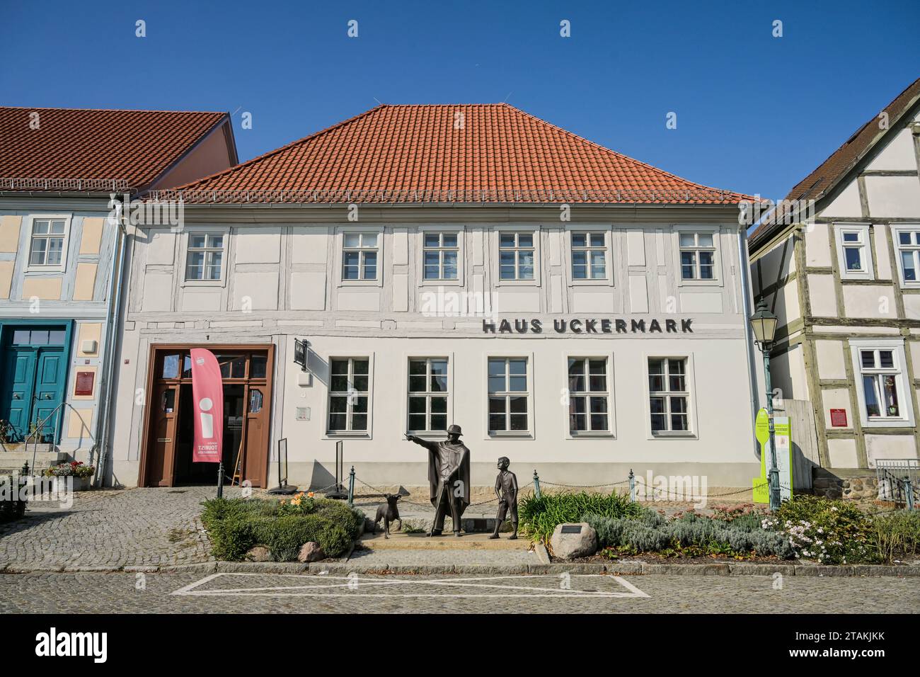 Haus Uckermark, Hoher Steinweg, Altstadt, Angermünde, Brandenburg, Deutschland Stockfoto