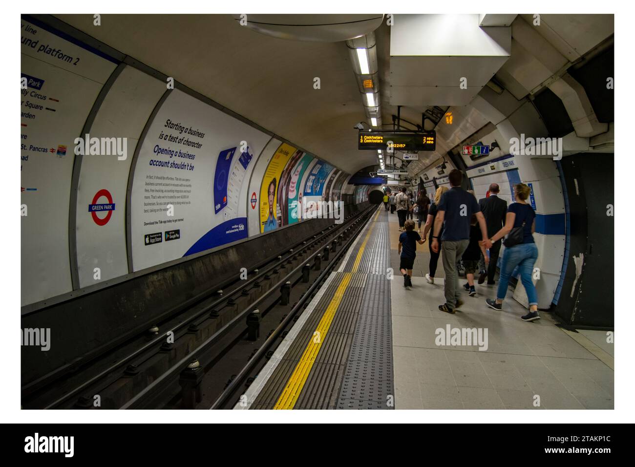 Green Park – U-Bahn-Station Stockfoto