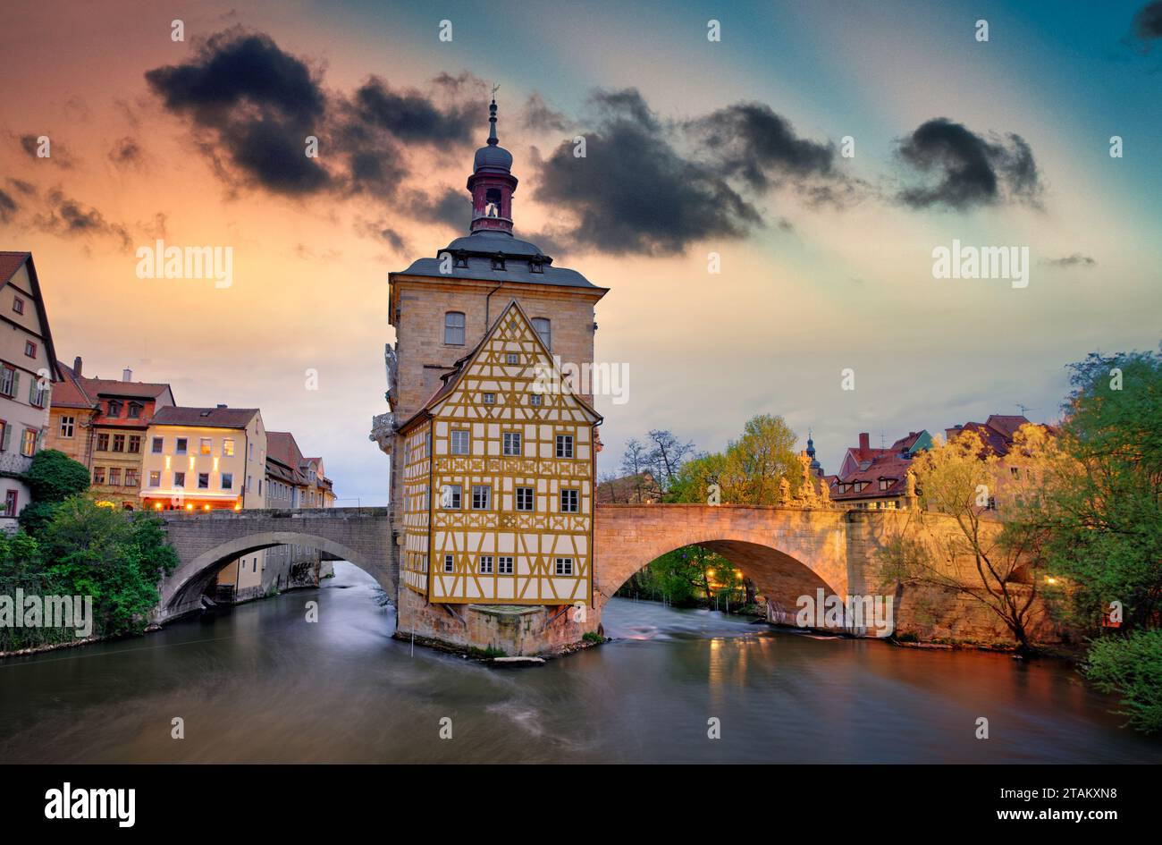 Foto der Bamberder Altstadt - Deutschland Stockfoto