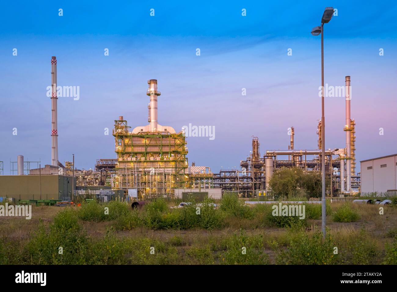 PCK Raffinerie, Schwedt, Landkreis Uckermark, Brandenburg, Deutschland *** PCK Raffinerie, Schwedt, Uckermark Bezirk, Brandenburg, Deutschland Credit: Imago/Alamy Live News Stockfoto