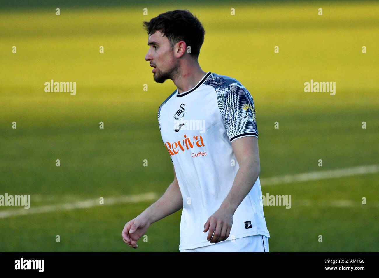 Swansea, Wales. 1. Dezember 2023. Jack Stafford aus Swansea City während des U21 Professional Development League-Spiels zwischen Swansea City und Colchester United am 1. Dezember 2023 an der Swansea City Academy in Swansea, Wales. Quelle: Duncan Thomas/Majestic Media/Alamy Live News. Stockfoto