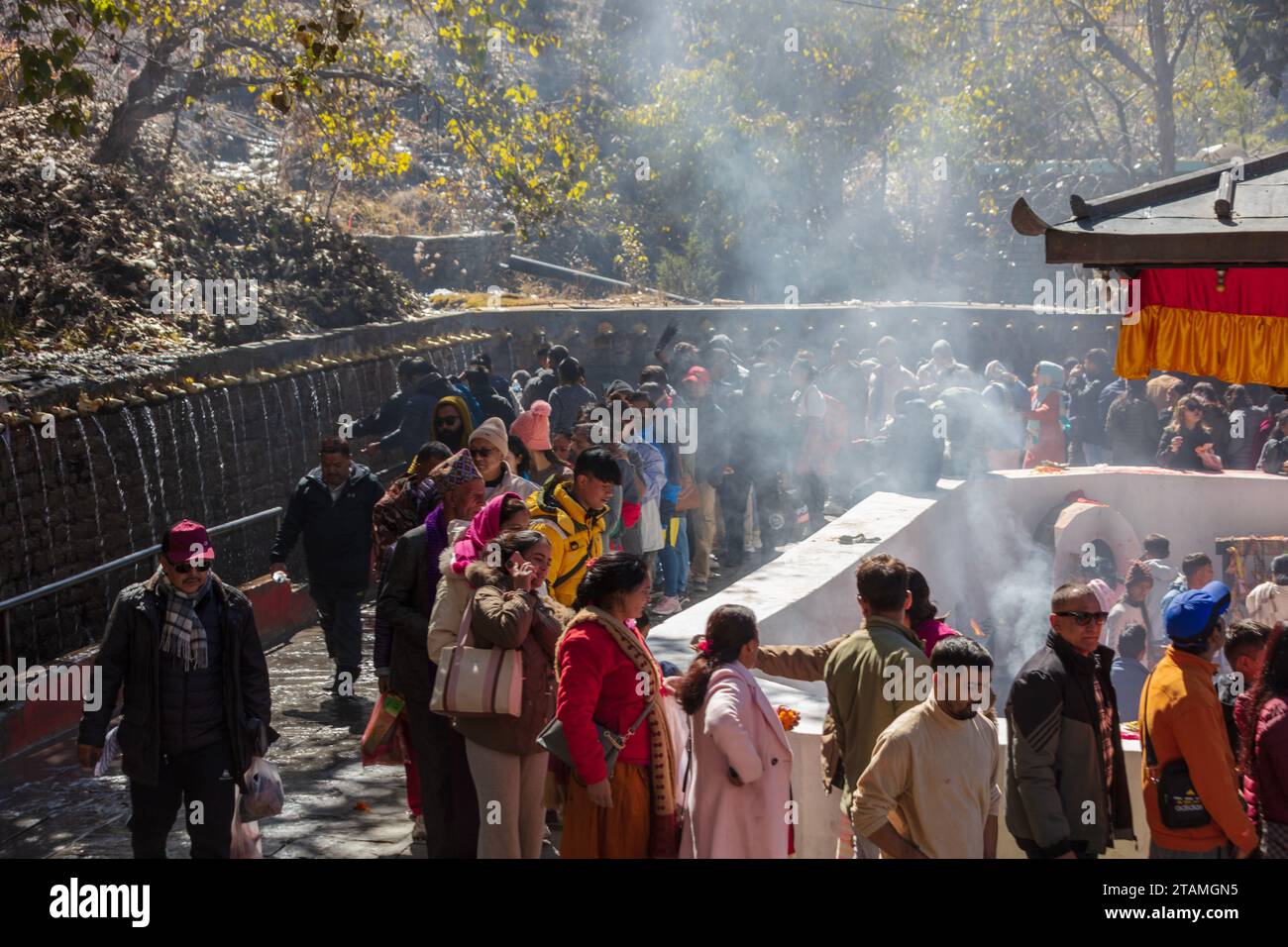 Hindus in Muktinath während Desai - Lower Mustang, Nepal Stockfoto