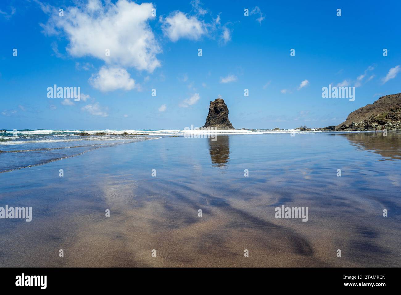 Playa de Benijo (Strand von Benijo), Atlantik. Nord-Teneriffa. Kanarische Inseln. Spanien. Stockfoto