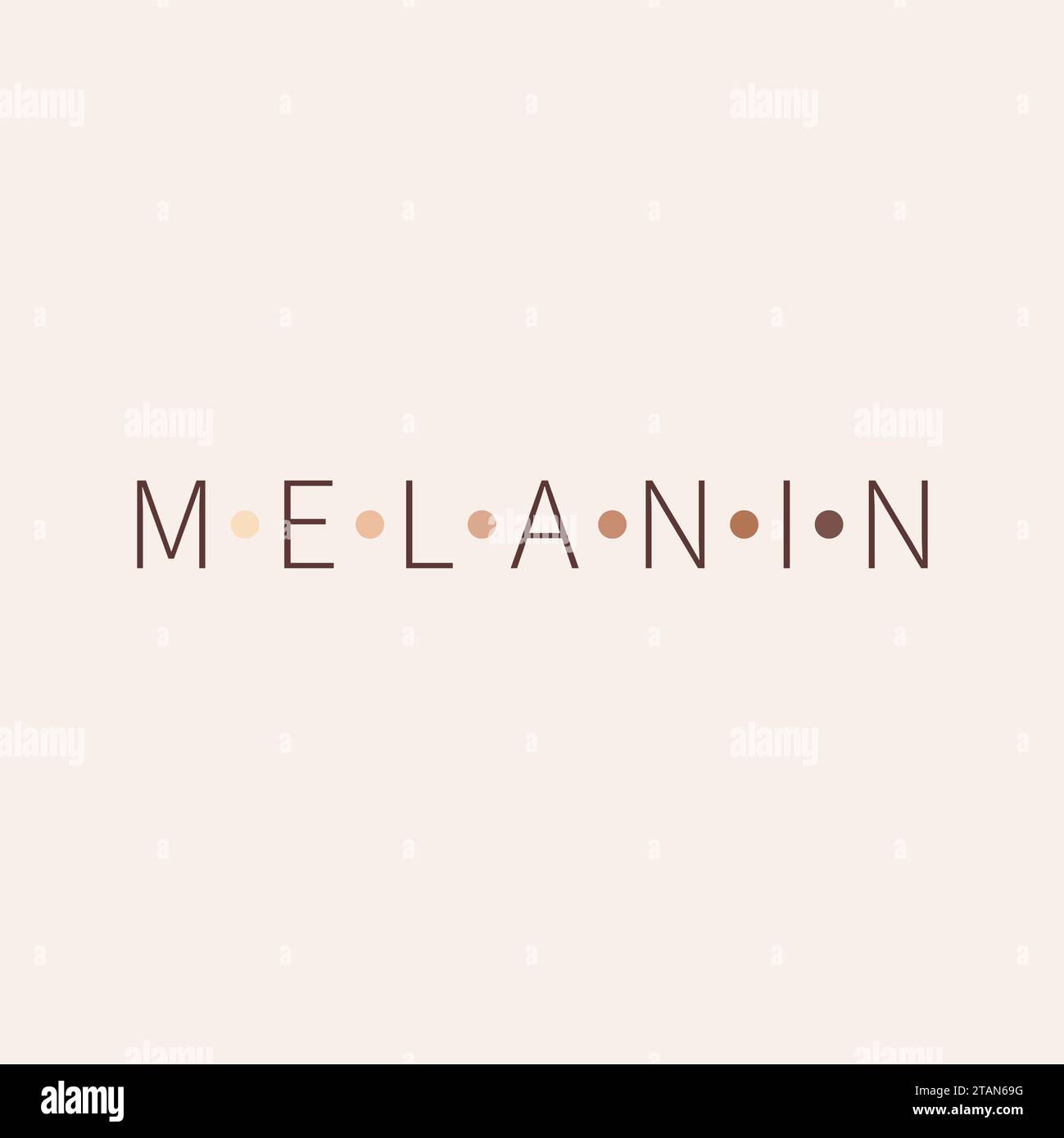 Melanin, konzeptuelle Illustration Stockfoto