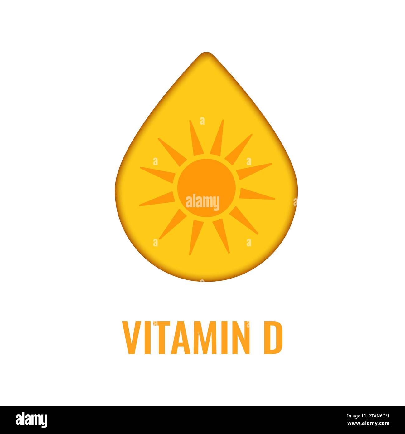 Vitamin D, konzeptuelle Illustration Stockfoto