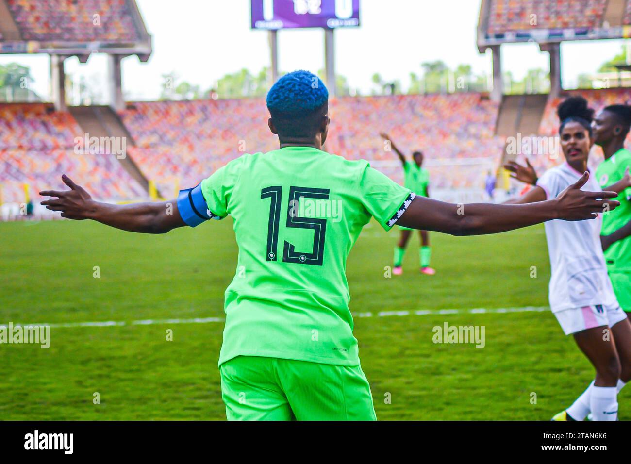 ABUJA, NIGERIA NOVEMBER 30 Während des Wafcon Qualifikationsspiels