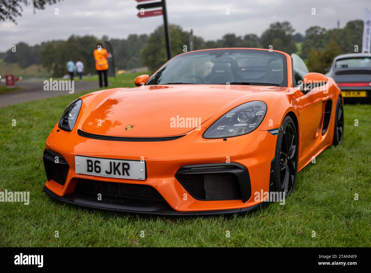 2017 Porsche 911 Targa 4 GTS, ausgestellt auf der Salon Privé Concours d’Elégance Motorshow im Schloss Blenheim. Stockfoto