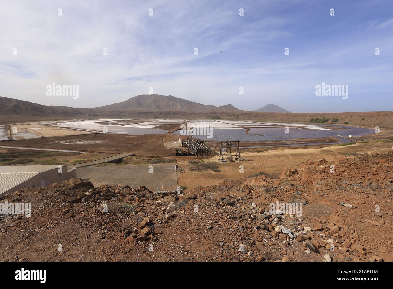 Die Salinas Pedra de Luma auf der Insel Sal, Kap Verde, Afrika Stockfoto
