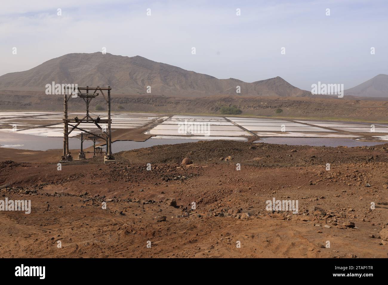 Die Salinas Pedra de Luma auf der Insel Sal, Kap Verde, Afrika Stockfoto