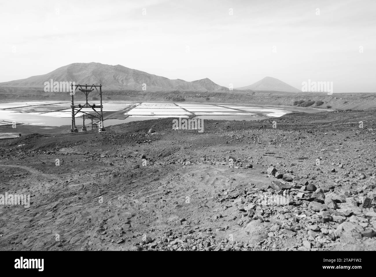 Die Salinas Pedra de Luma auf der Insel Sal, Kap Verde, Afrika Stockfoto