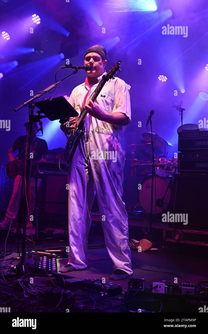 MIAMI BEACH, FL - 01. DEZEMBER: Disco Biscuits treten während des North Beach Music Festivals 2023 am 1. Dezember 2023 in Miami Beach, Florida auf. Copyright: Xmpi04x Credit: Imago/Alamy Live News Stockfoto