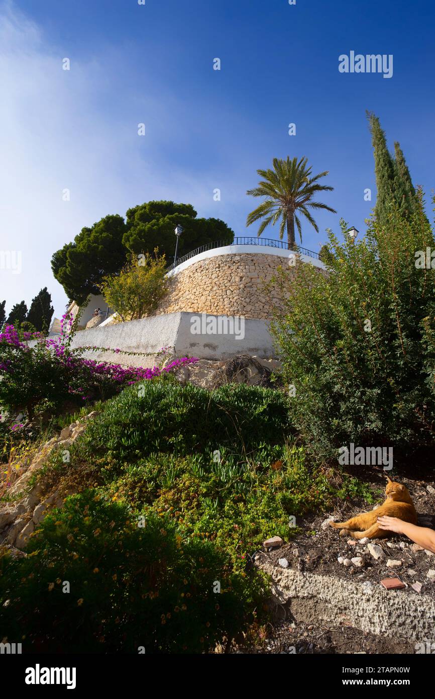 Blick auf das Dorf Altea, Valencia, Spanien Stockfoto