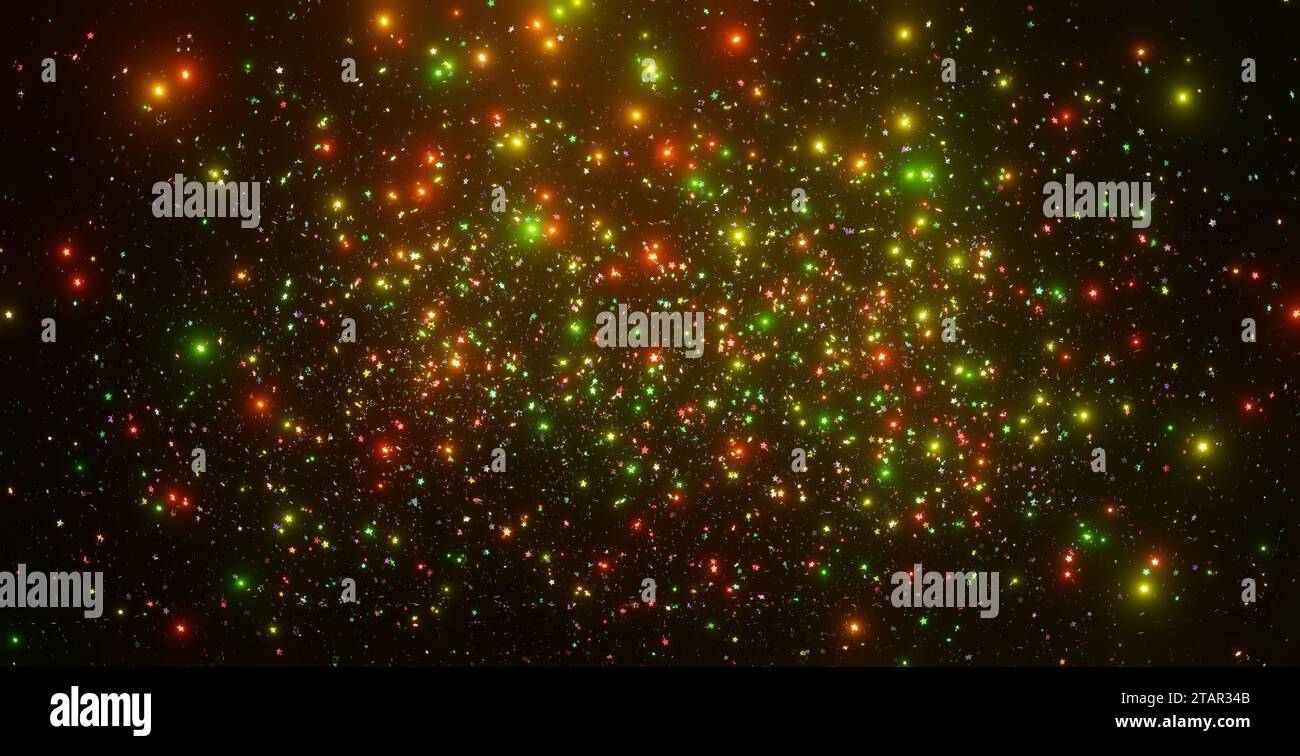 Galaxy Universe Sternenhintergrund mit vielen leuchtenden kosmischen Sternenpartikeln. Stockfoto