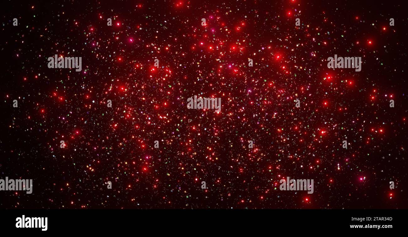 Galaxy Universe Sternenhintergrund mit vielen leuchtenden kosmischen Sternenpartikeln. Stockfoto