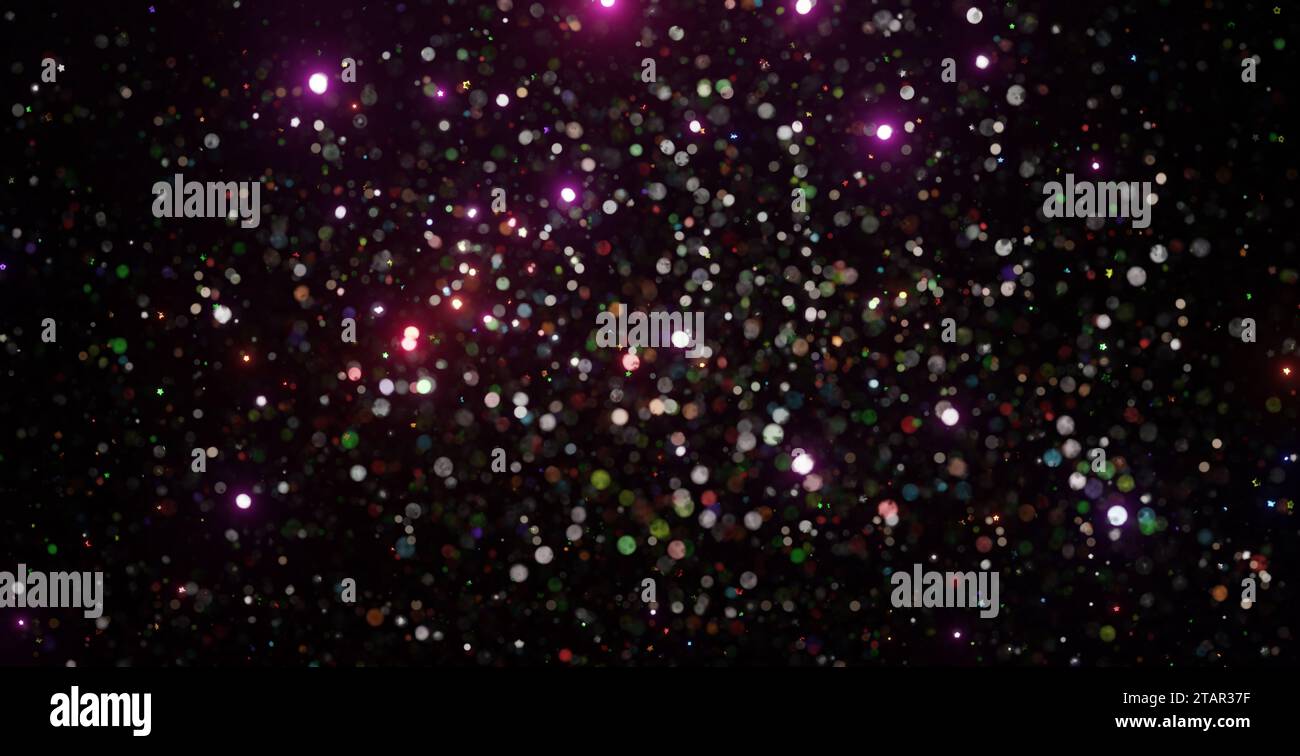 Galaxy Universe Sternenhintergrund mit vielen leuchtenden kosmischen Sternenpartikeln. Stockfoto