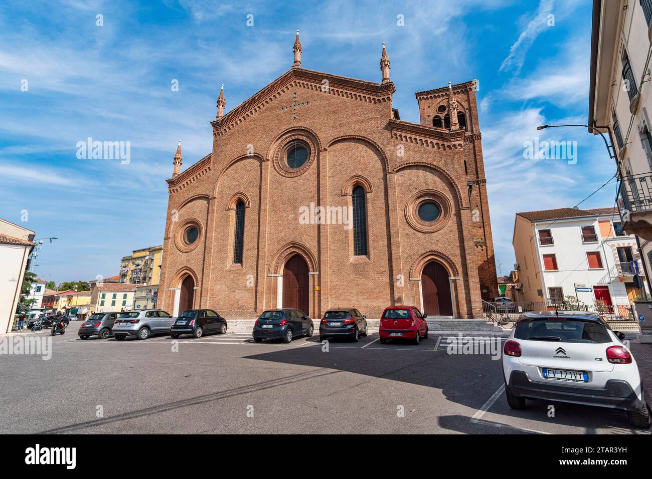 Kirche Chiesa della Nativita della Beata Vergine Maria, Bondeno, Emilia-Romagna, Italien Stockfoto