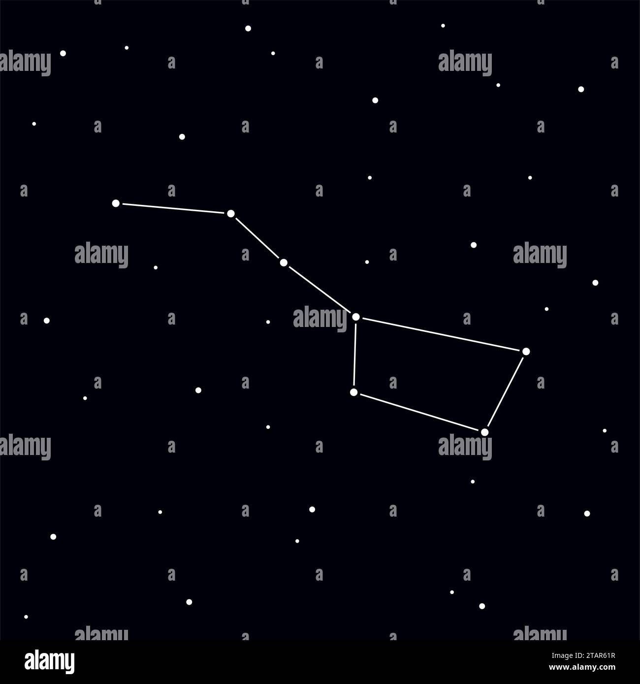 Ursa major constellation Stock-Vektorgrafiken kaufen - Alamy