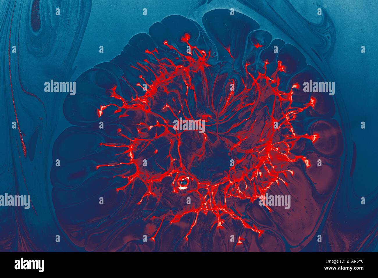 Abstraktes kreatives Farbmuster für Stoff, Design-Hintergrundstruktur Stockfoto