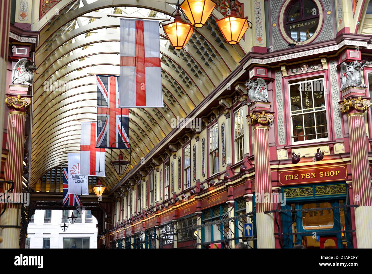 Leadenhall Market, London, London Region, England, Großbritannien Stockfoto