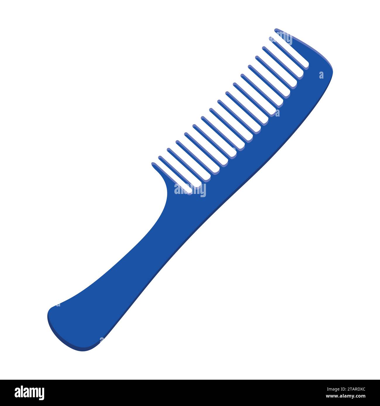 Mode Kamm Icon und Style Kamm Friseur Pflege Icon Ausrüstung. Haarkamm zum Stylen von Accessoires in flachem Stil. Friseurkamm Stock Vektor