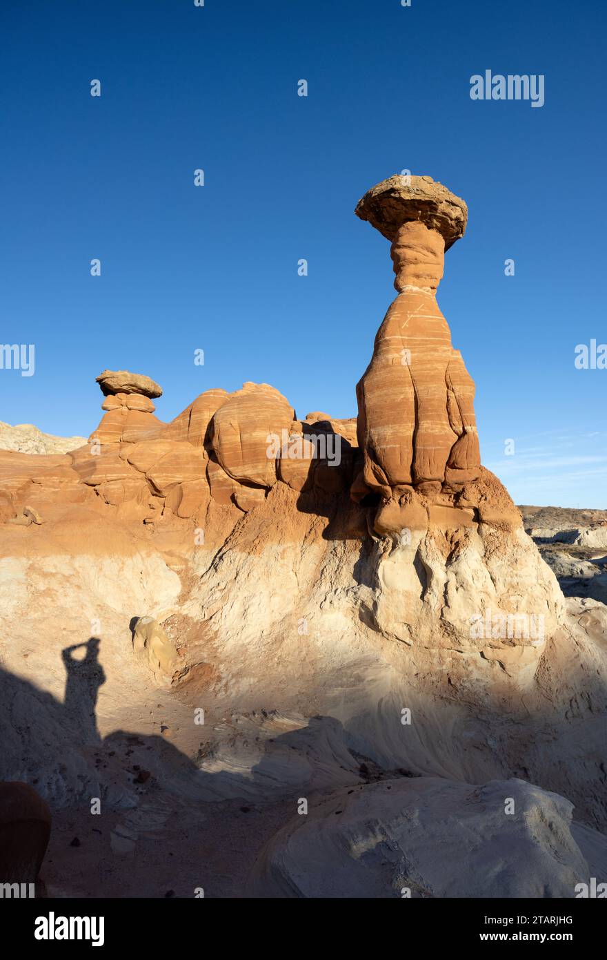 Hoodoos ungewöhnliche Felsformationen im Escalante National Monument., Utah, USA. Stockfoto